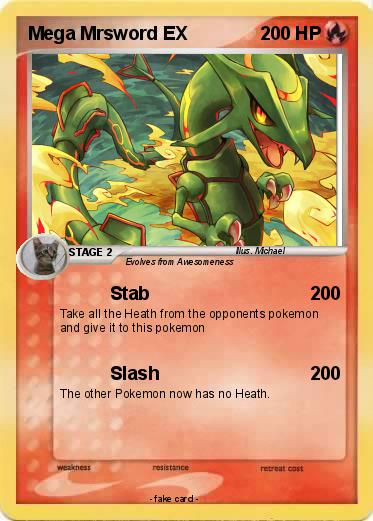 Pokemon Mega Mrsword EX