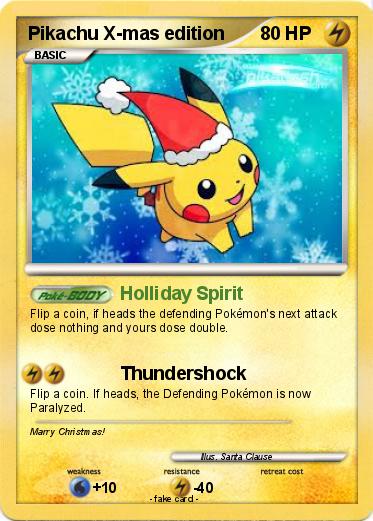 Pokemon Pikachu X-mas edition