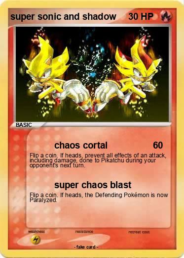 Pokemon super sonic and shadow