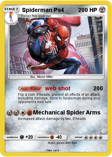 Pokemon Spiderman Ps4