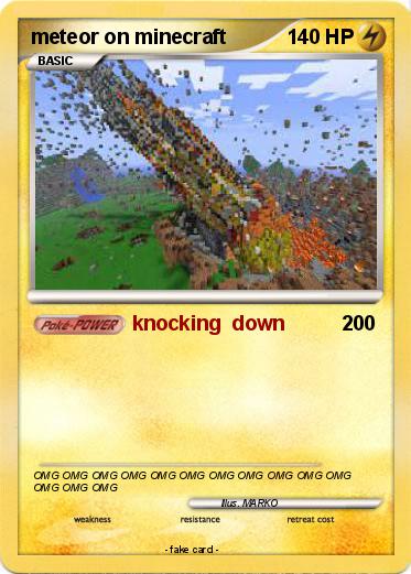Pokemon meteor on minecraft