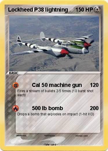 Pokemon Lockheed P38 lightning
