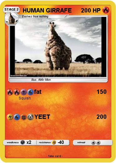 Pokemon HUMAN GIRRAFE