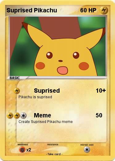 Pokemon Suprised Pikachu