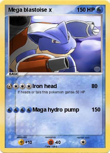 Pokemon Mega blastoise x