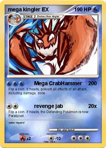 Pokemon mega kingler EX