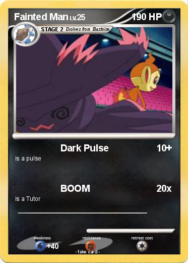 Pokemon Fainted Man