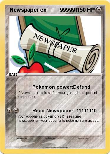 Pokemon  Newspaper ex         999991