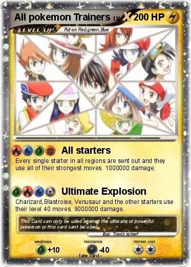 Pokemon All pokemon Trainers