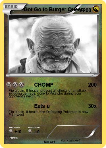 Pokemon Got Go to Burger Queen