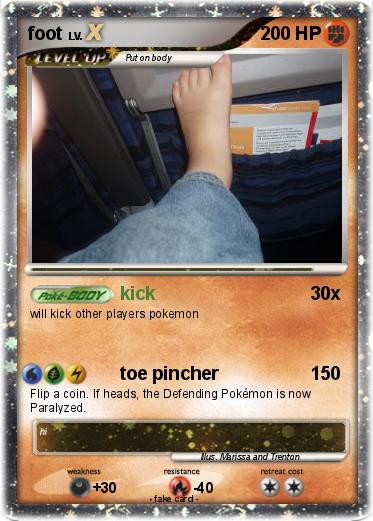 Pokemon foot