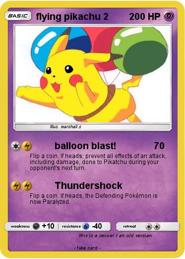 Pokemon flying pikachu 2