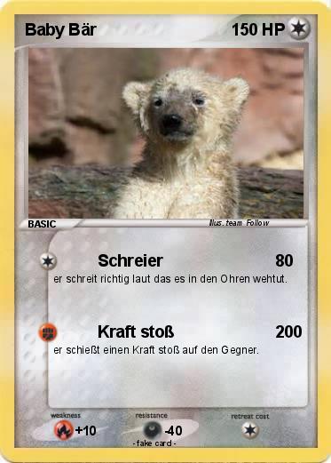 Pokemon Baby Bär