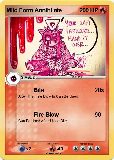 Pokemon Mild Form Annihilate