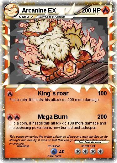 Pokemon Arcanine EX