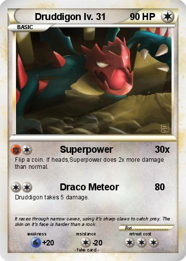 Pokemon Druddigon lv. 31