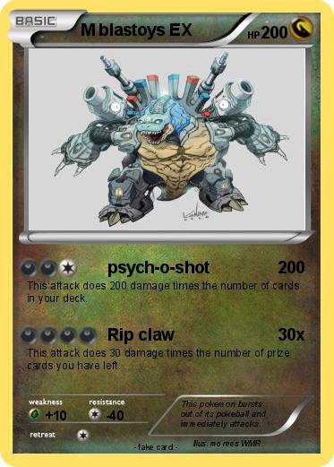 Pokemon M blastoys EX