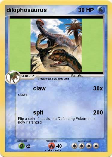 Pokemon dilophosaurus