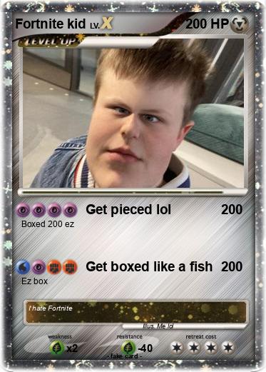 Pokemon Fortnite kid