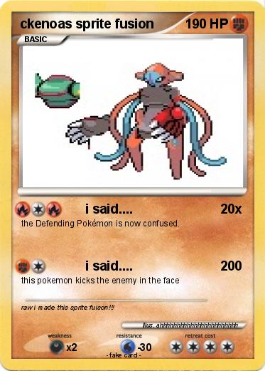 Pokemon ckenoas sprite fusion