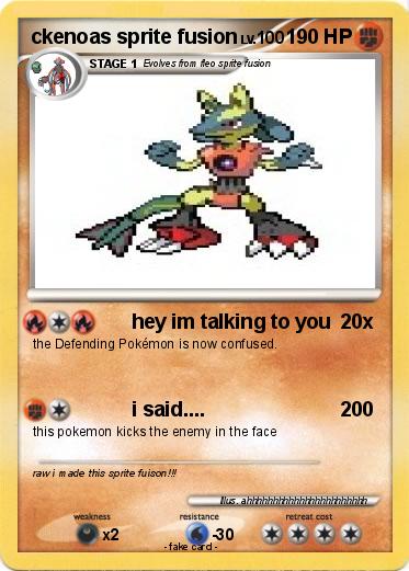 Pokemon ckenoas sprite fusion