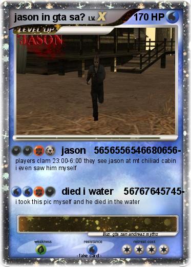 Pokemon jason in gta sa?