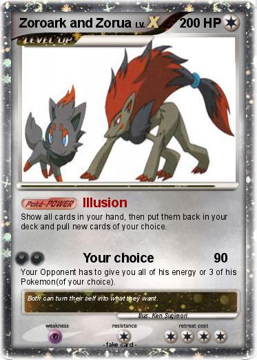 Pokemon Zoroark and Zorua