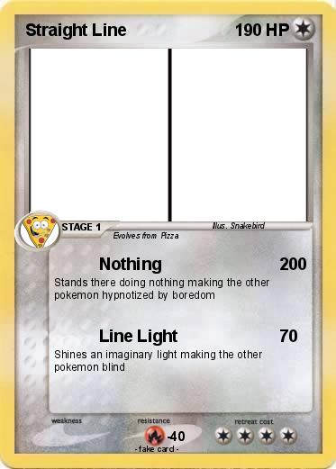 Pokemon Straight Line