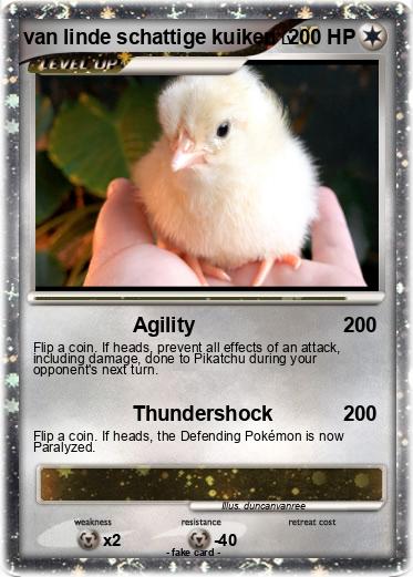 Pokemon van linde schattige kuiken