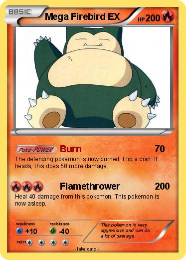 Pokemon Mega Firebird EX