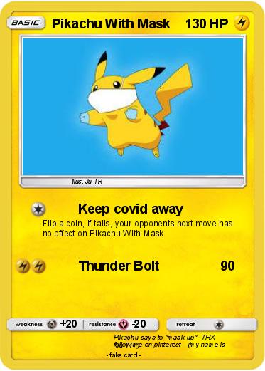 Pokemon Pikachu With Mask