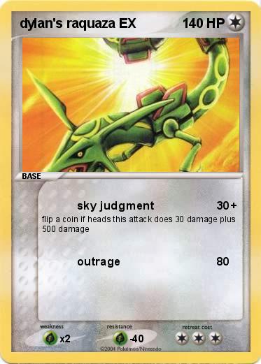 Pokemon dylan's raquaza EX