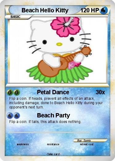 Pokemon Beach Hello Kitty