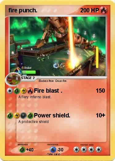 Pokemon fire punch.