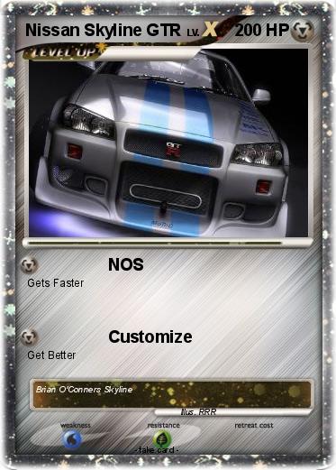 Pokemon Nissan Skyline GTR