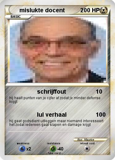 Pokemon mislukte docent