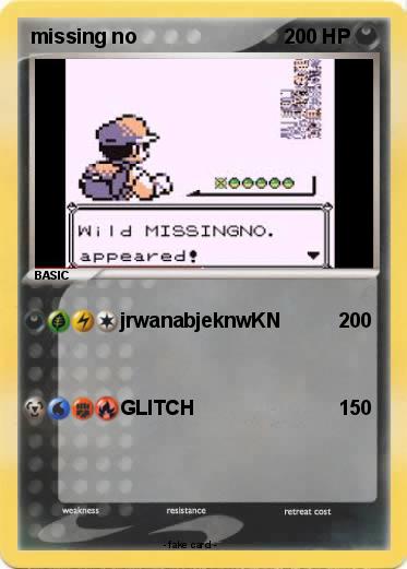 Pokemon missing no