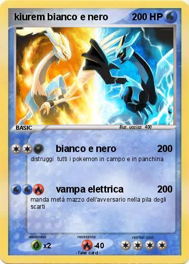 Pokemon kiurem bianco e nero