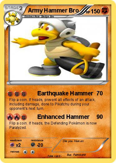 Pokemon Army Hammer Bro