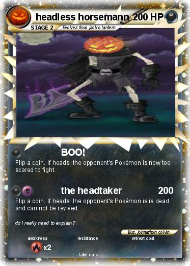Pokemon headless horsemann