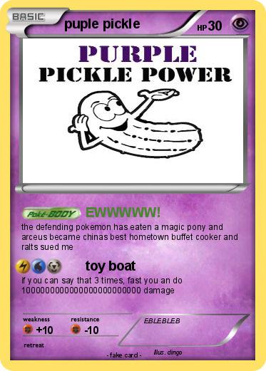 Pokemon puple pickle