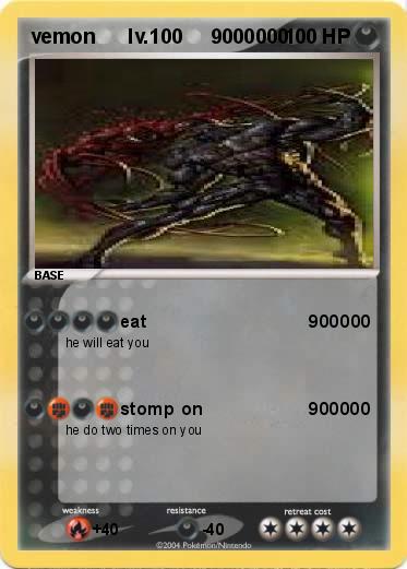 Pokemon vemon      lv.100     9000000