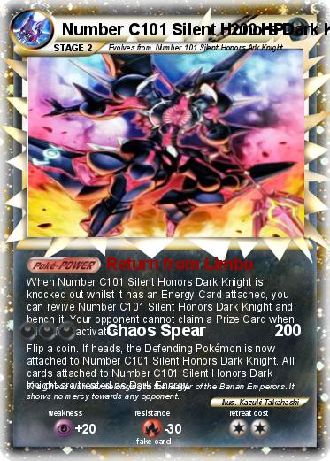 Pokemon Number C101 Silent Honors Dark Knight