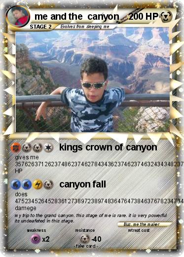 Pokemon me and the  canyon