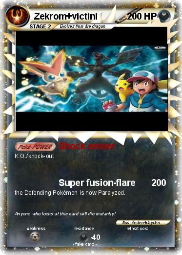 Pokemon Zekrom+victini