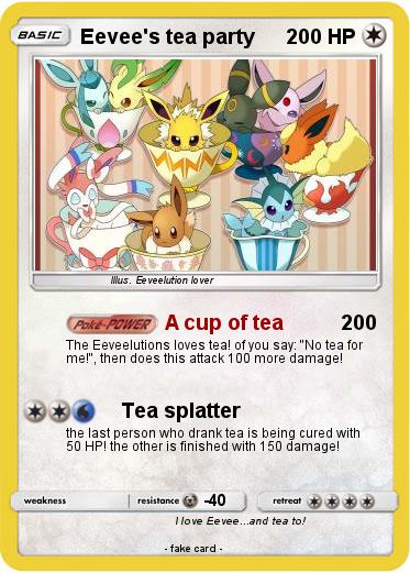 Pokemon Eevee's tea party