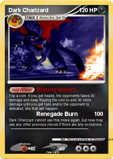 Pokemon Dark Charizard
