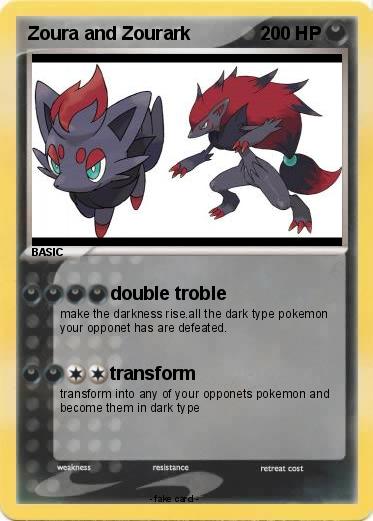 Pokemon Zoura and Zourark