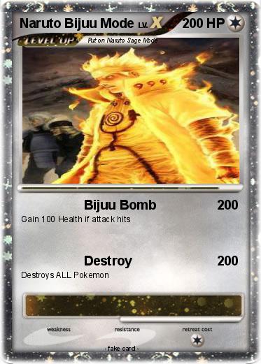 Pokemon Naruto Bijuu Mode