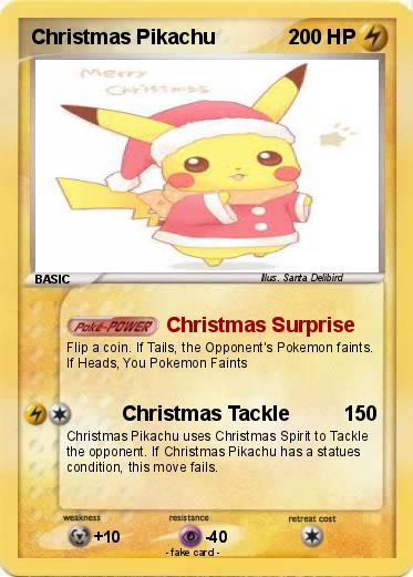 Pokemon Christmas Pikachu